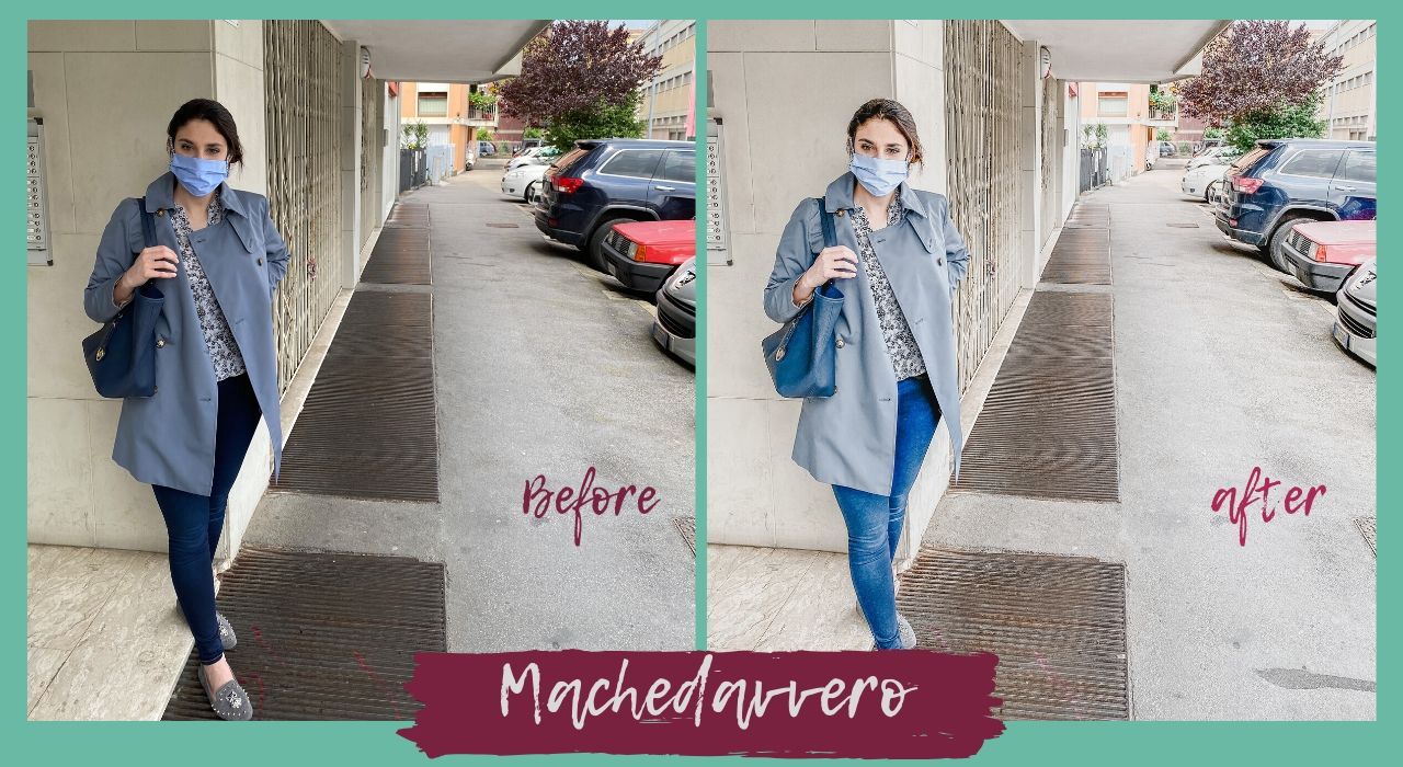 Machedavvero after before editing foto fashion